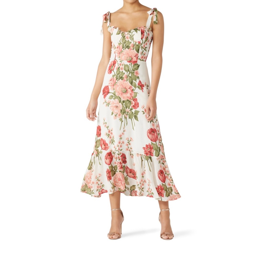 REFORMATION Nikita Etienne Floral Dress 0
